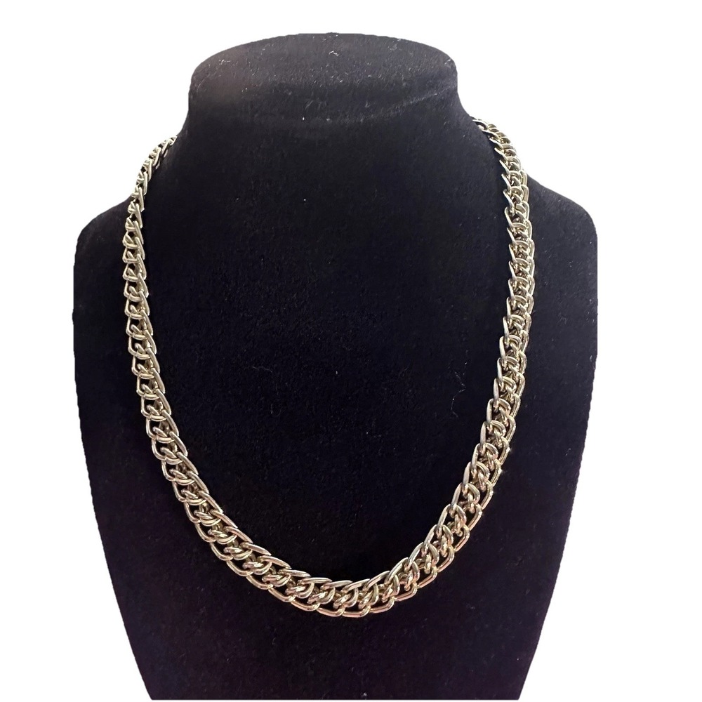 Vintage Gold‎ Toned Cabled Style Fashion Necklace